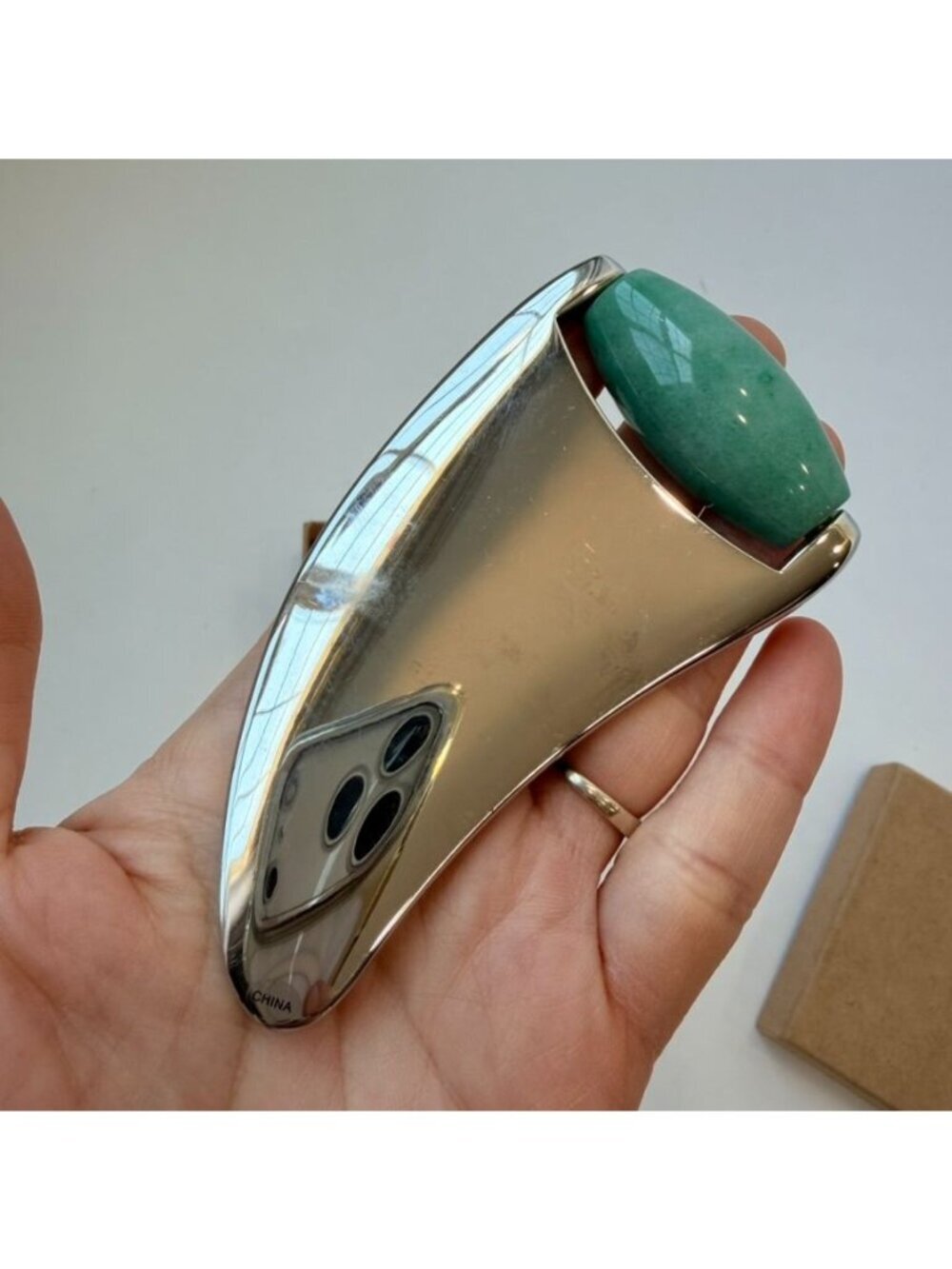 La Mer Stainless Steel Jade Facial Massage Sculpting Tool